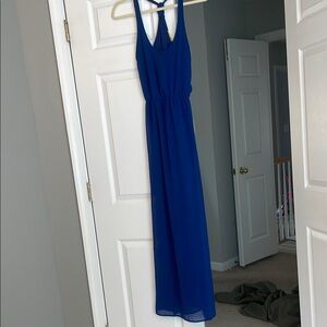 Blue Maxi Sleeveless Dress